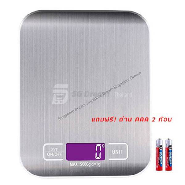 8 เครื่องชั่งอาหารดิจิตอล หน้าจอแอลซีดี