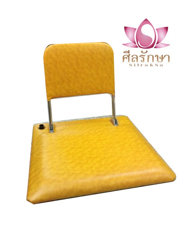 19 เบาะนั่งสมาธิ พนักพิง สีเหลือง