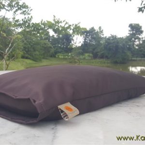 หมอนยางพาราเพื่อสุขภาพ Size-M สีน้ำตาลผ้ากันน้ำ กันไรฝุ่น