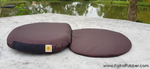 KK3020U-Kaika-เบาะรองนั่งสมาธิ-Step-2M-สีน้ำตาล-003 เบาะรองนั่งสมาธิ รุ่น Step-2M สีน้ำตาล ผ้ากันน้ำ กันไรฝุ่น