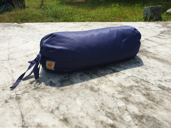 Kaika-หมอนทรงกระบอก-สีกรม-001 หมอนทรงกระบอก Size-S - สีกรมผ้ากันน้ำ กันไรฝุ่น