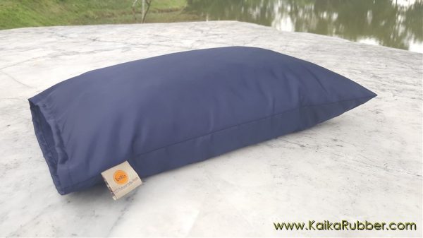 Kaika-หมอนยางพารา-หมอน-M-สีกรม-003 หมอนยางพาราเพื่อสุขภาพ Size-M สีกรมผ้ากันน้ำ กันไรฝุ่น
