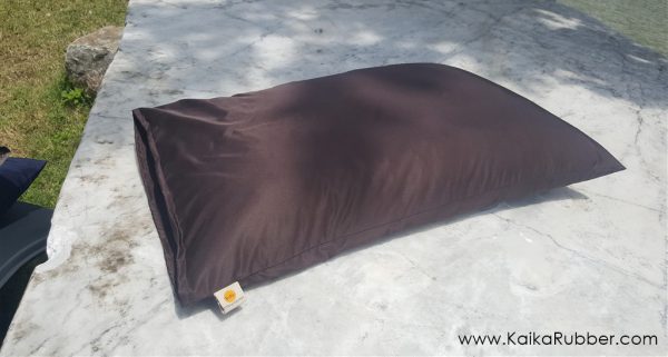 Kaika-หมอนยางพารา-หมอน-S-สีน้ำตาล-001 หมอนยางพาราเพื่อสุขภาพ Size-S สีน้ำตาลผ้ากันน้ำ กันไรฝุ่น