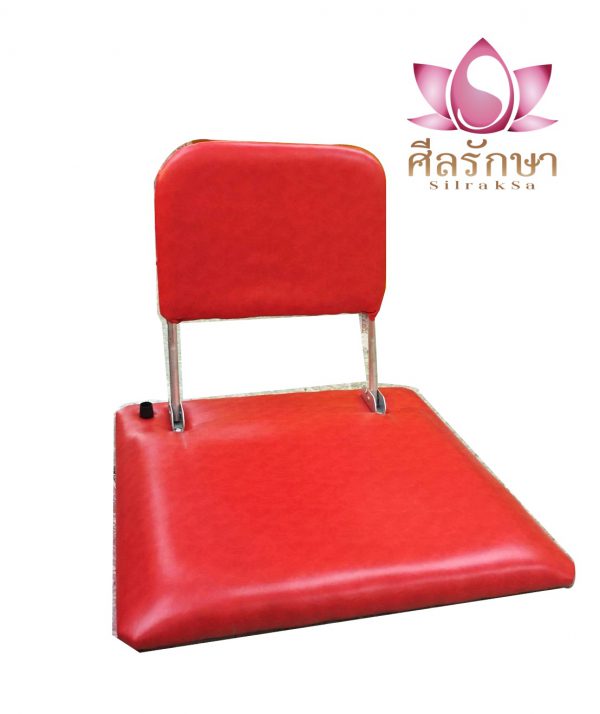 ep เบาะนั่งสมาธิ พนักพิง สีแดง