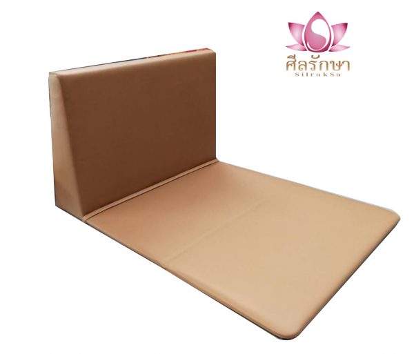 mr เบาะนั่งสมาธิ หุ้มหนัง รุ่นบัลลังก์