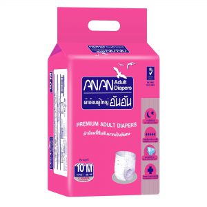อันอัน ผ้าอ้อมผู้ใหญ่แบบเทป ขนาดกลาง ไซส์ M ผู้หญิง